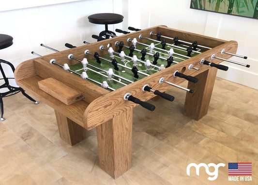 The Modern Solid White Oak X333 Foosball Table