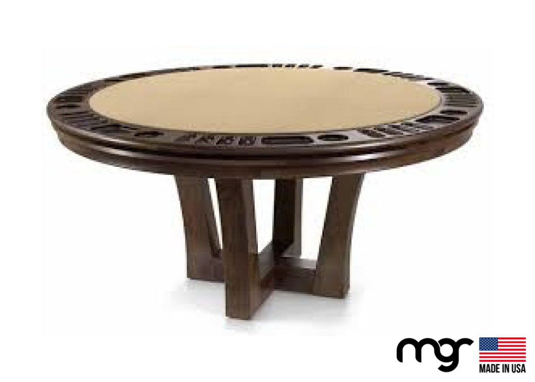 The Modern Maple Solid Wood Poker Table with Coffee Finish