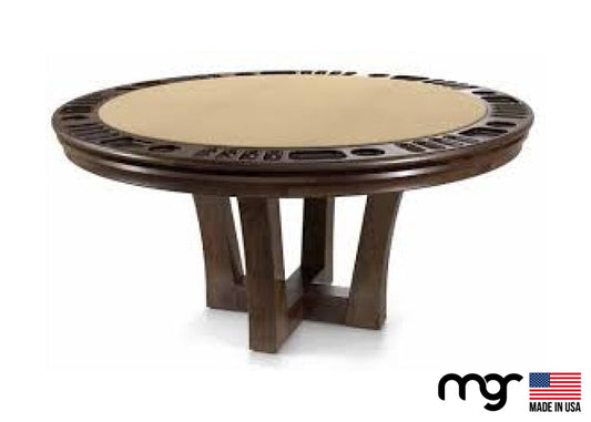 The Modern Maple Solid Wood Poker Table with Coffee Finish